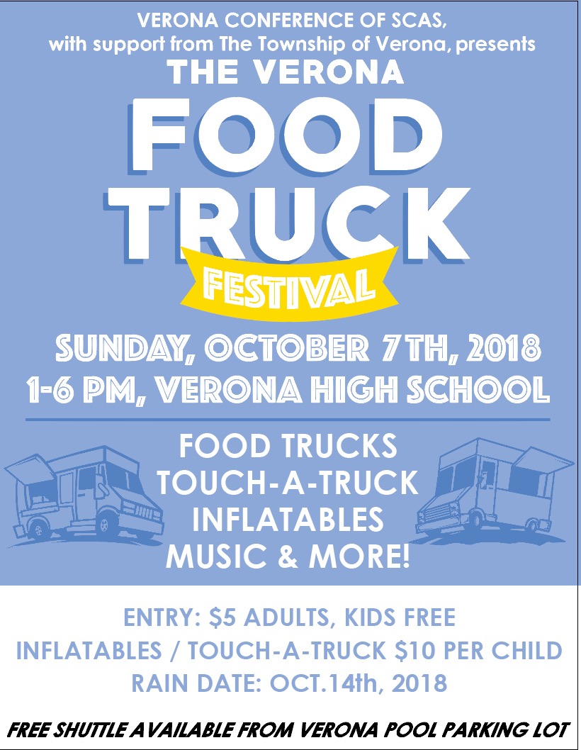 The Township Of Verona New Jersey Verona Food Truck Festival