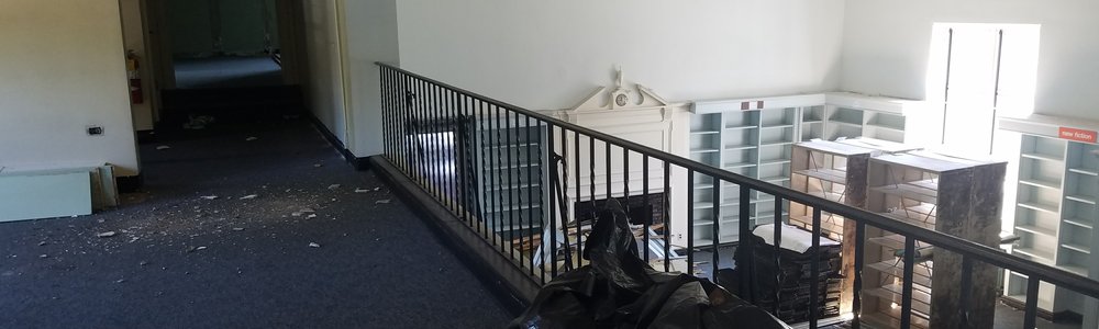 : 2nd Floor balcony view demo in progress