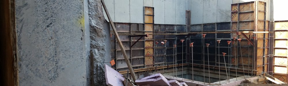 : View of the Addition from the basement level