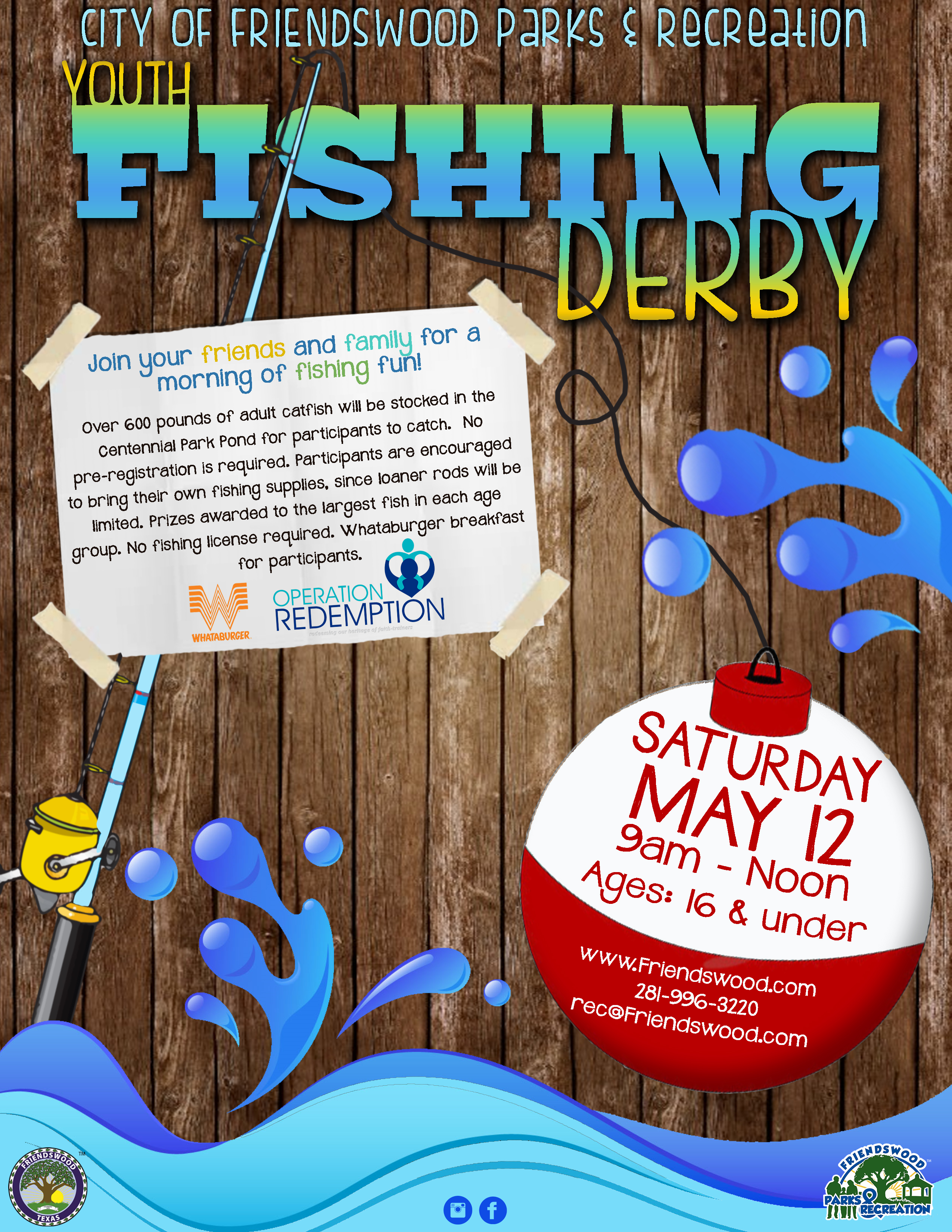 Go Blog V Fishing Derby Flyer